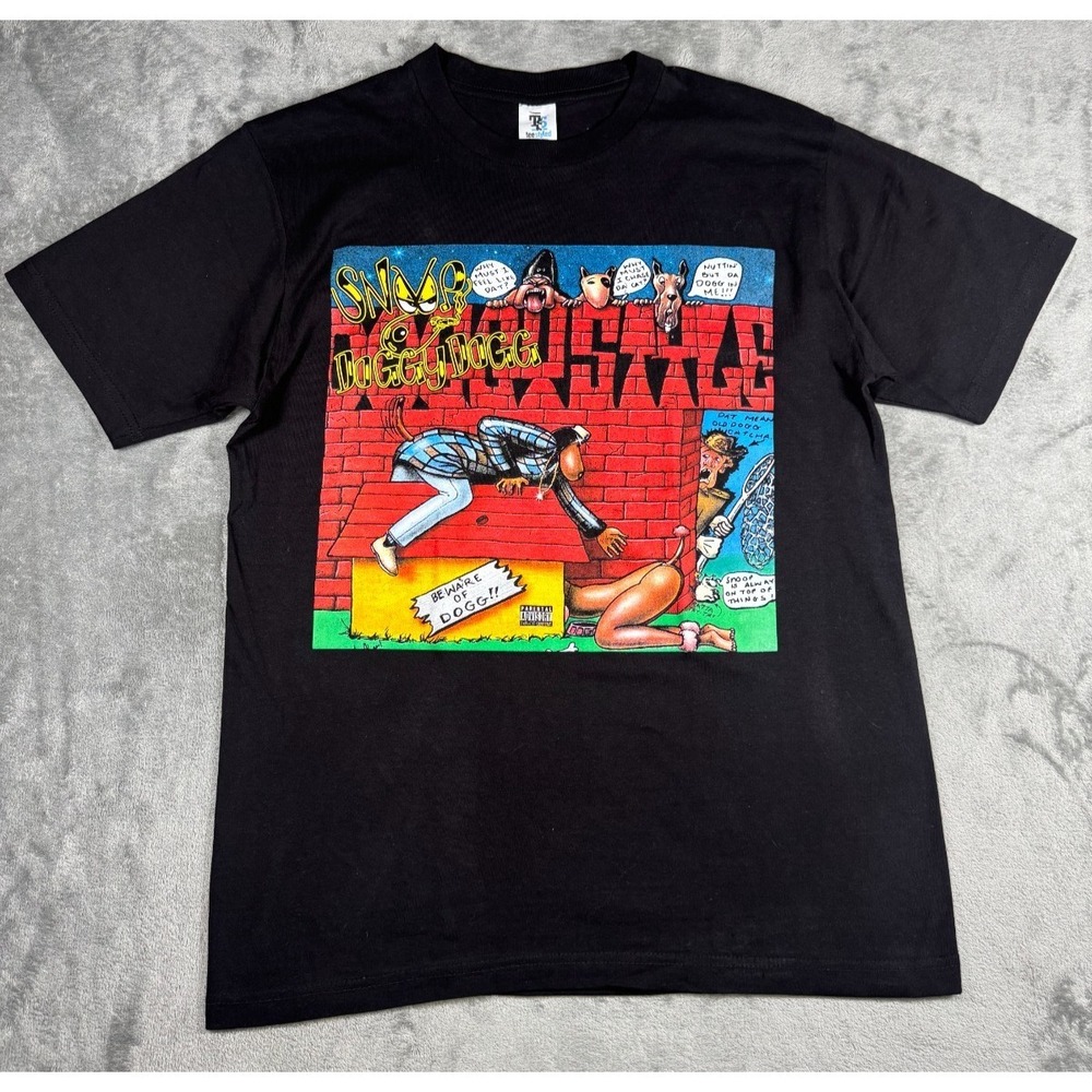 VTG TeeStyled Snoop Dogg Doggystyle Rap Graphic T-Shirt Black Men Sz M RN89454